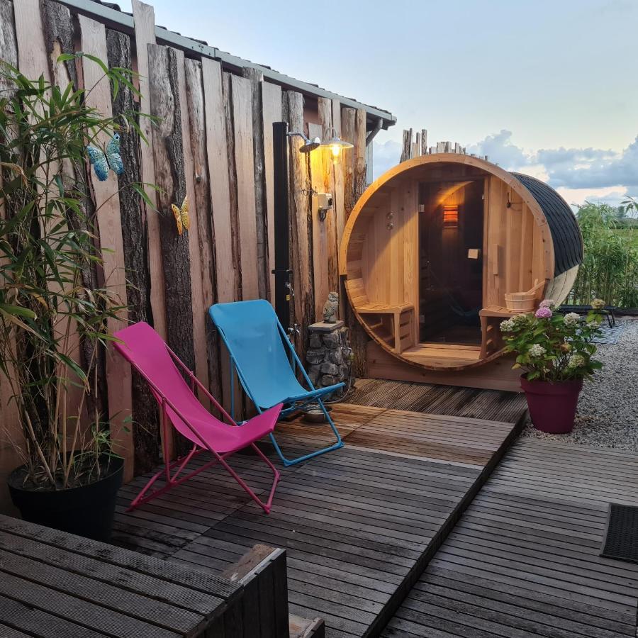 Wellness Chalet Met Jacuzzi, Sauna, Omheinde Tuin, Синт-Анналанд Экстерьер фото